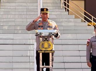 Kapolres Sanggau Tekankan Profesionalitas dan Pelayanan Humanis Saat Pimpin Apel Pagi Jam Pimpinan