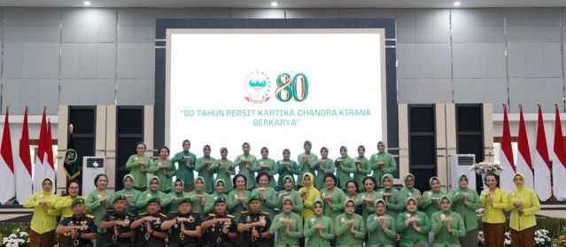 Pangdam XII/Tpr Hadiri Syukuran HUT ke-80 Persit KCK: Teruslah Menjadi Pendamping Terbaik