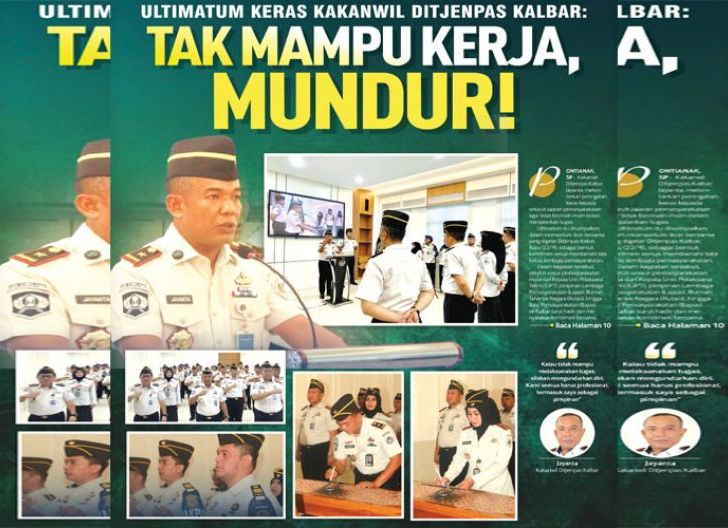 Photo of Ultimatum Keras Kakanwil Ditjenpas Kalbar: Tak Mampu Kerja, Mundur!