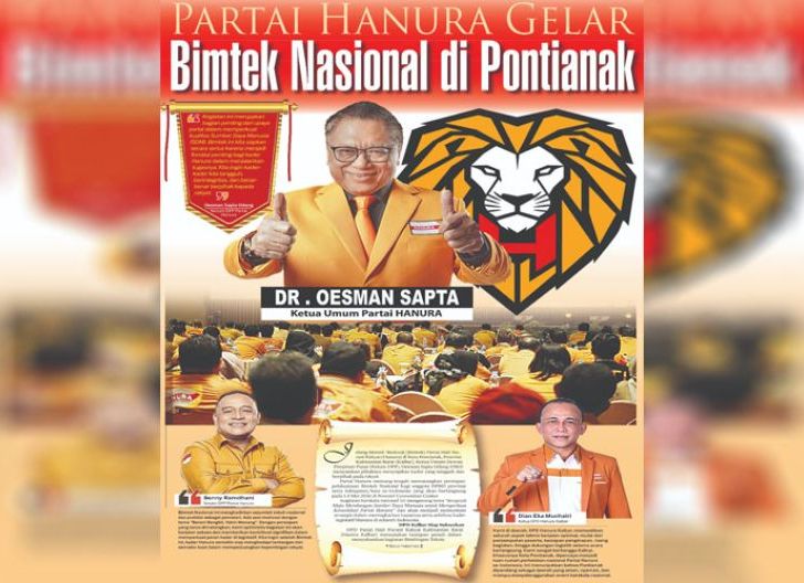 Photo of Partai Hanura Gelar Bimtek Nasional di Pontianak, 