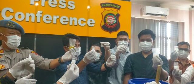 Polres Singkawang Musnahkan Narkotika Jenis Sabu dan Ekstasi