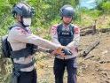 Berjalan Aman dan Terkendali, Tim Jibom Gegana Brimob Polda Kalbar Musnahkan Granat Tangan