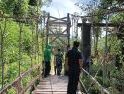 Dandim Landak Tinjau Pembangunan Jembatan Garuda Tahap III dan IV di Menyuke