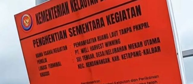 Izin Tak Lengkap, Tersus PT WHW Disegel KKP