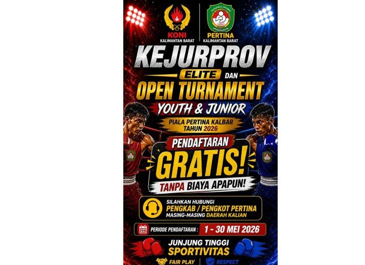 Photo of Pertina Kalbar Siap Gelar Kejurprov 2026, Jadi Wadah Pembinaan dan Lahirkan Petinju Masa Depan
