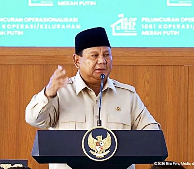 Prabowo Resmikan 1.061 Kopdes Merah Putih