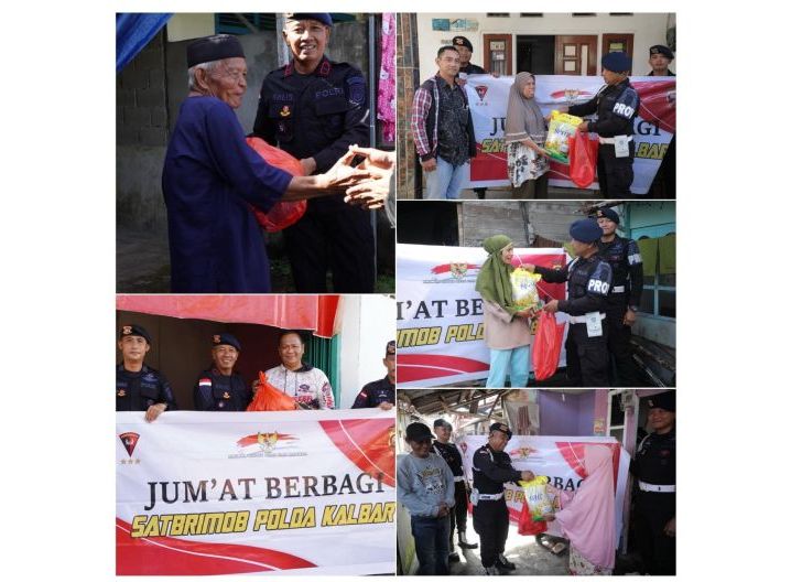 Photo of Satbrimob Polda Kalbar Konsisten Tebar Kepedulian Lewat Program Jum’at Berbagi