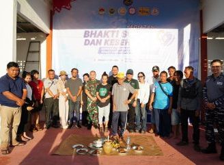 Layani Ratusan Warga, TNI AL dan PT MLS Group Gelar Bhakti Sosial-Kesehatan di Pedalaman Kubu Raya