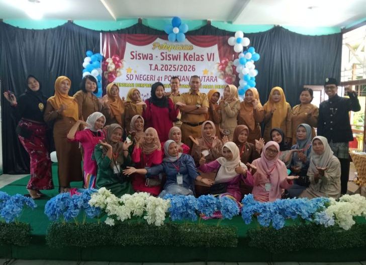 Photo of Generasi Berprestasi Siap Menyongsong Masa Depan, SD Negeri 41 Pontianak Utara Lepas Siswa Kelas VI