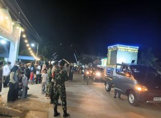 Jajaran Kodim 1210/Landak Monitoring Pawai Malam Idul Adha 1447 H 2026