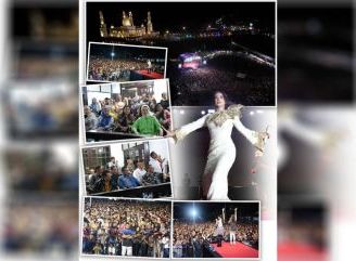 Lautan Manusia Tumpah Ruah di Kota Sukadana, Artis Ibukota 