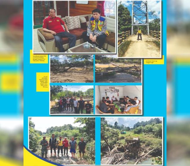 BPJN Kalbar Bergerak Cepat Tinjau Dua Jembatan Roboh Akibat Banjir di Sintang, Jadi Perhatian Dirjen Bina Marga Kementerian Pekerjaan Umum