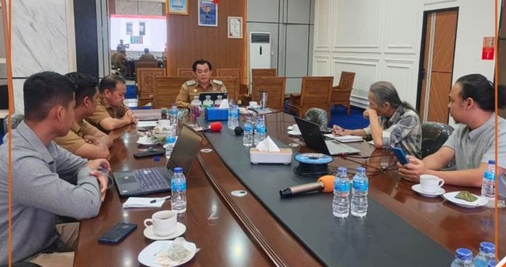 Wawako Singkawang Pimpin Rapat Progres Masjid Agung Singkawang
