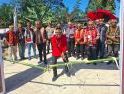 Rumah Adat Dayak Resmi Berdiri di Parindu, Polri Hadir Jaga Kelancaran Acara