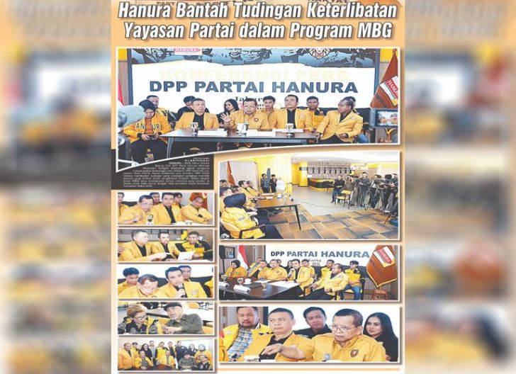Photo of Hanura Bantah Kelola MBG Lewat Dua Yayasan dan Sebut Informasi yang Beredar sebagai Hoaks