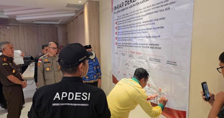 DPC Apdesi Kapuas Hulu Gelar Deklarasi Damai Jelang Pilkades Serentak 2026