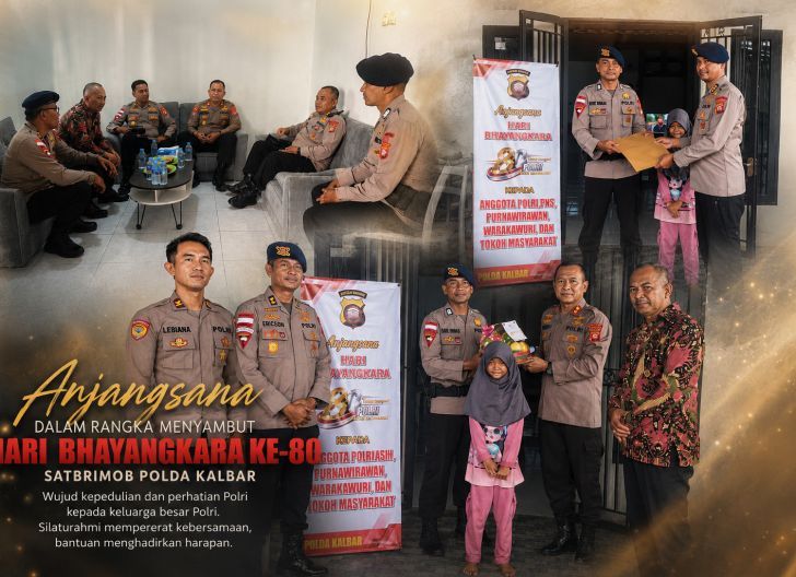 Photo of Sambut Hari Bhayangkara ke-80, Brimob Kalbar Gelar Anjangsana & Salurkan Tali Asih Kepada Keluarga Personel Polri