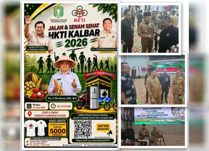 Photo of Gelar Jalan dan Senam Sehat Massal, HKTI Kalbar Siapkan Kupon dan Kaos Gratis untuk 5.000 Peserta