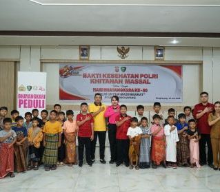 Polres Bengkayang Gelar Khitanan Massal dan Cek Kesehatan Gratis bagi Warga