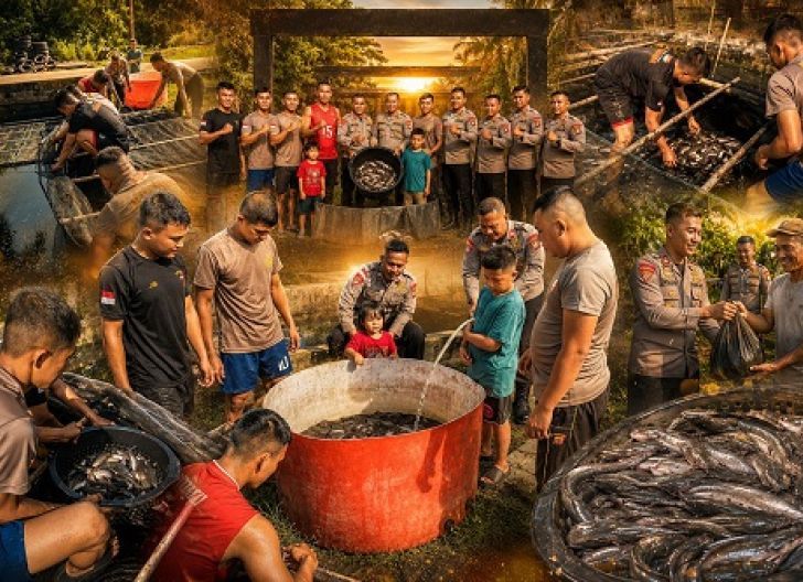 Photo of Wujudkan Pemanfaatan Lahan Kosong untuk Ketahanan Pangan, Brimob Kalbar Panen 73 Kilogram Lele