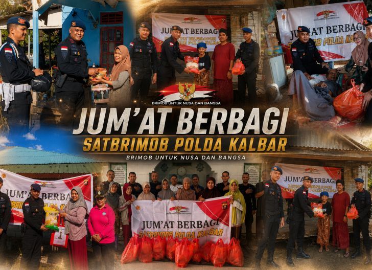 Photo of Menebar Kepedulian Hingga Pelosok Daerah, Jum’at Berbagi Brimob Kalbar Konsisten Digelar