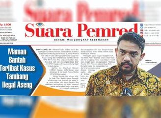 Maman bantah Terlibat kasus Tambang Ilegal Aseng