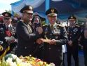 Sinergitas Tanpa Batas, Pangdam XII/Tpr Beri Kejutan Tumpeng di HUT ke-80 Bhayangkara