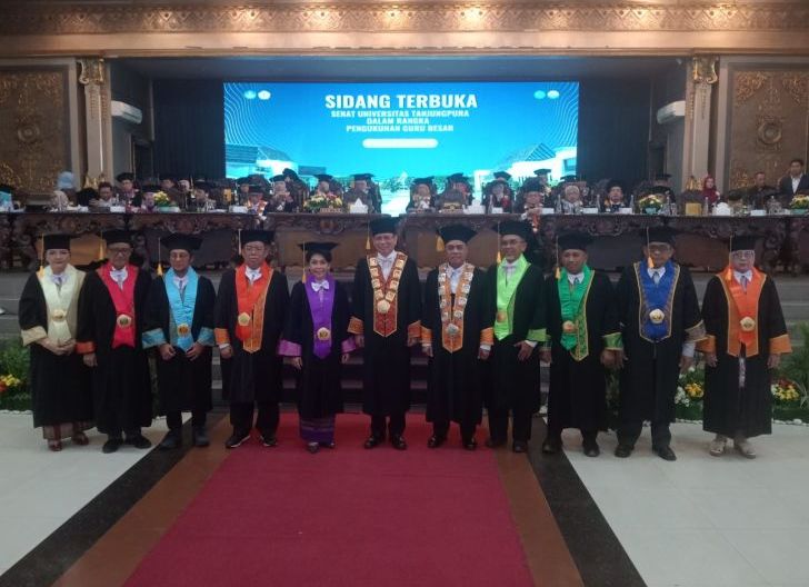 Photo of Perkuat Inovasi dan Hilirisasi Riset untuk Masyarakat, Untan Kukuhkan Sembilan Guru Besar Baru