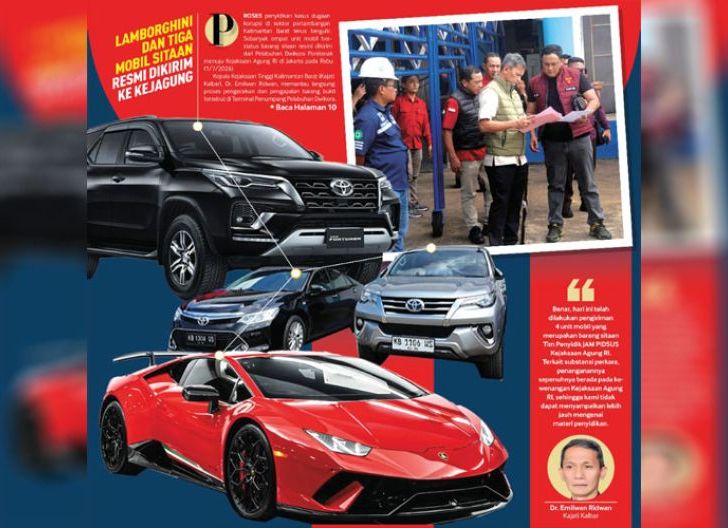 Photo of Kasus Korupsi Tambang Aseng, Lamborghini dan Tiga Mobil Sitaan Resmi Dikirim ke Kejagung