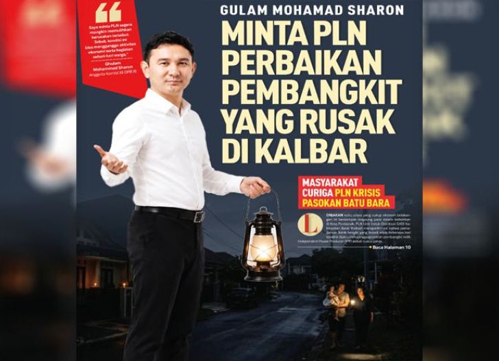 Photo of Gulam Mohamad Sharon Minta PLN Perbaikan Pembangkit yang Rusak di Kalbar, Masyarakat Curiga PLN Krisis Pasokan Batu Bara