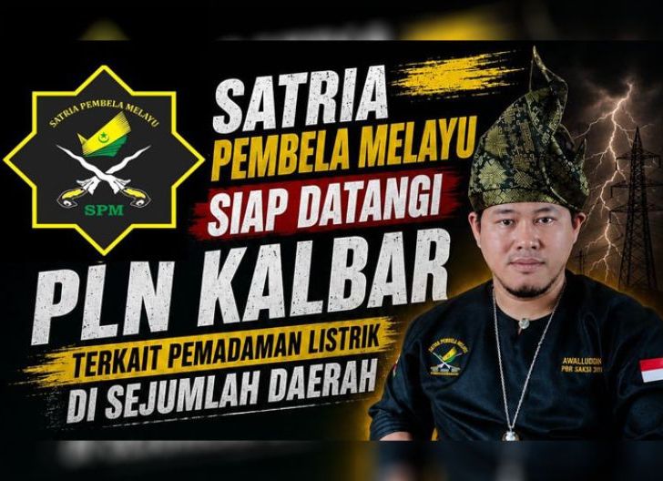 Photo of Satria Pembela Melayu Siap Datangi PLN Kalbar Terkait Pemadaman Listrik di Sejumlah Daerah