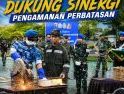 Perkuat Sinergitas, Danlanud Supadio Hadiri Penyerahan dan Pemusnahan Barang Bukti Hasil Tangkapan Satgas Pamtas RI-Malaysia
