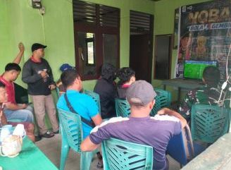 Nobar Piala Dunia Jadi Ajang Kebersamaan TNI dan Warga di Koramil 1210-02/Mempawah Hulu