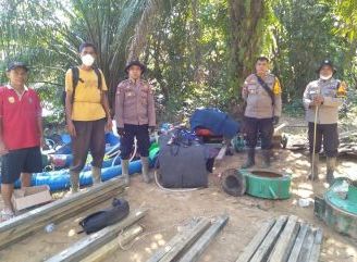 Respons Cepat Keluhan Warga di Media Sosial, Polsek Meliau Intensifkan Himbauan Larangan PETI di Desa Melawi Makmur