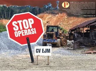 Polisi Hentikan Aktivitas Tambang Kuari Batu Belah CV EJM, Kapolsek Tayan Hulu: Tunggu Izin ESDM Terbit