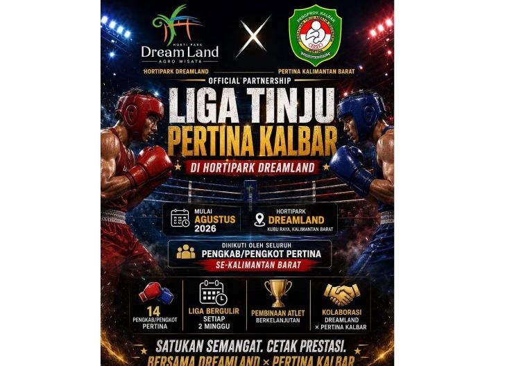 Photo of Era Baru Pembinaan Petinju Terbaik: Liga Tinju PERTINA Kalbar Siap Bergulir Mulai Agustus 2026, DreamLand Jadi Venue Pembinaan Atlet Berkelanjutan