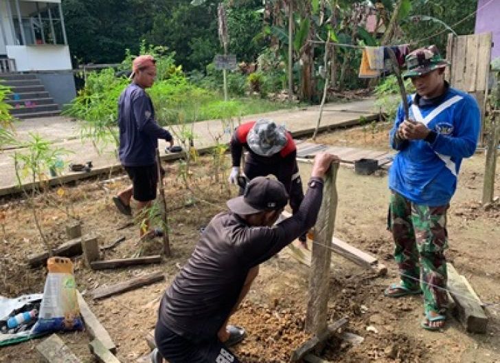 Photo of Semangat Gotong Royong Warnai Pembangunan RTLH Program TMMD