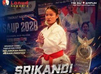 Personel Lanud Supadio Ukir Prestasi, Serda Sri Anggita Dwi Raih Juara Kejurnas Karate Kasau Cup 2026