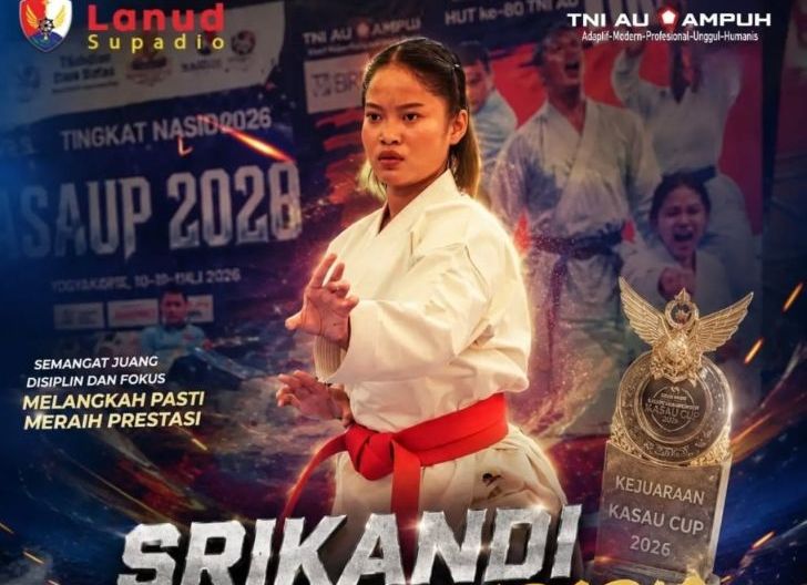 Photo of Personel Lanud Supadio Ukir Prestasi, Serda Sri Anggita Dwi Raih Juara Kejurnas Karate Kasau Cup 2026
