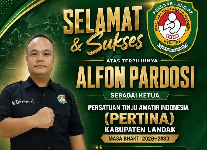 Photo of Alfon Pardosi Pimpin Pertina Kabupaten Landak Periode 2026–2030, Pengprov Kalbar Dorong Pembinaan Berkelanjutan