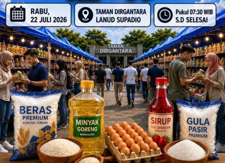 Photo of Sambut Hari Bakti TNI AU Ke-79, Lanud Supadio Gelar Bazar Sembako Murah untuk Masyarakat