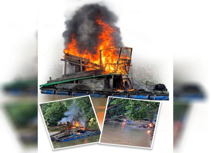 Photo of Fransiskus Taufik Bantah Keras Terlibat PETI, Lanting Tambang Ilegal di Sanggau Dibakar