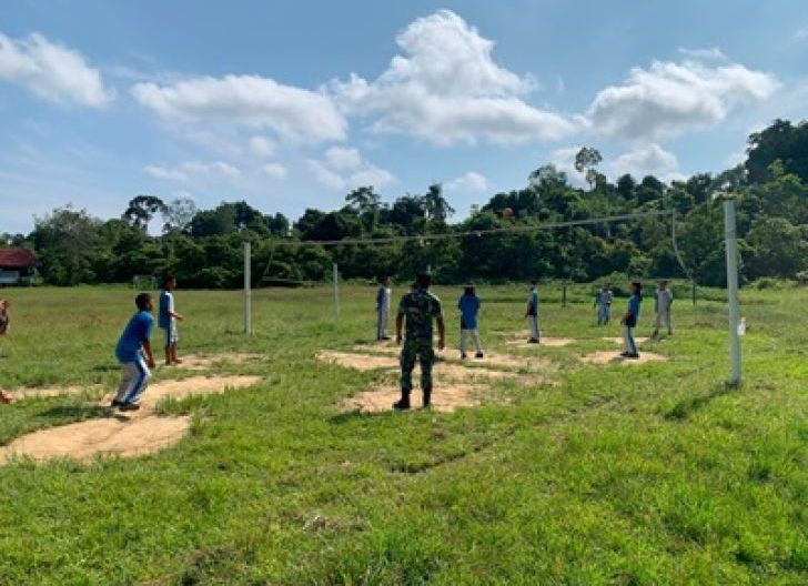 Photo of Generasi Muda Perbatasan Ditempa Disiplin dan Sportivitas Bersama Satgas TMMD