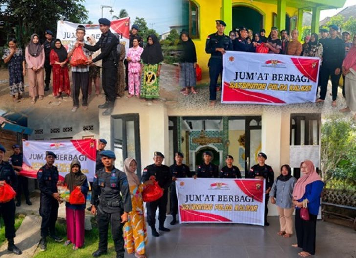 Photo of Program Jumat Berbagi Hadir Menjangkau Warga yang Membutuhkan, Brimob Polda Kalbar Salurkan Bantuan Sosial Serentak di Lima Daerah