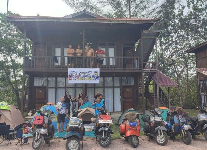 Photo of 31 Pecinta Vespa Kalbar Ramaikan Parade Skuter Borneo ke-21, FRKP West Borneo Vespa Lovers Bawa Misi Persaudaraan, Bakti Sosial, dan Konservasi Penyu