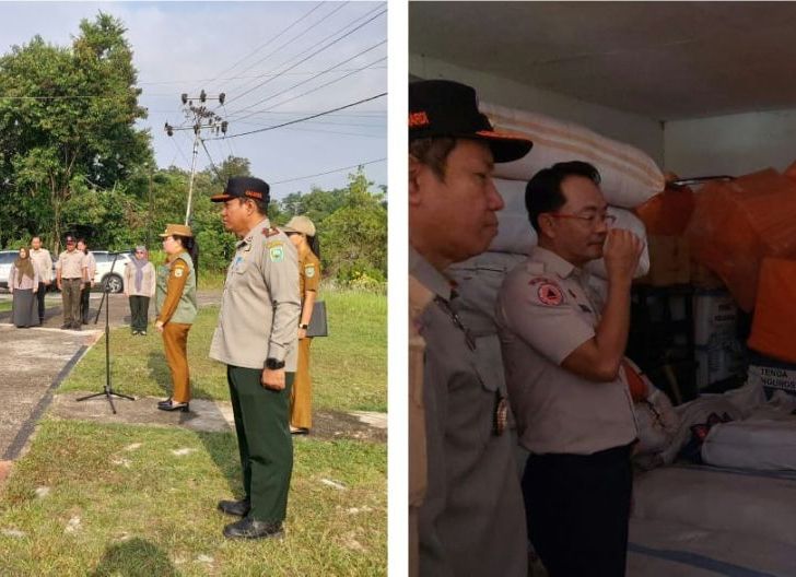 Photo of Wakil Bupati Sanggau Pimpin Apel Gabungan, Cek Logistik dan Sapras Kebencanaan di BPBD