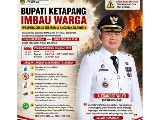 Bupati Imbau Warga Ketapang Waspadai Kemarau Ekstrem, Sampaikan Lima Langkah Antisipasi Karhutla