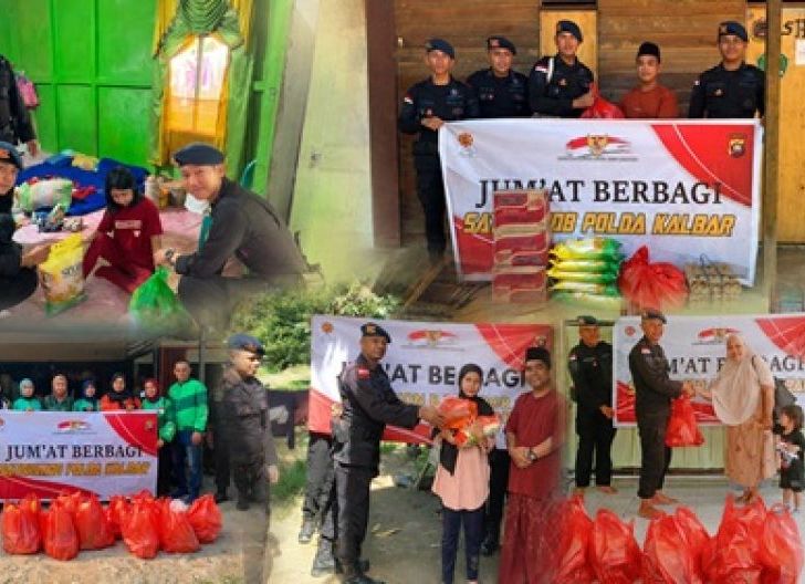 Photo of Brimob Kalbar Kembali Gelar Jum’at Berbagi, Sasar Warga Kurang Mampu hingga Komunitas Ojol Wanita