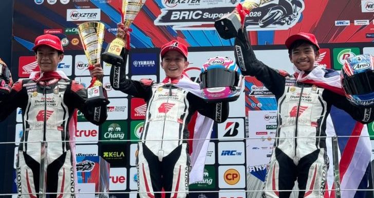 Abimanyu Melesat dan Kibarkan Merah Putih Dua Kali di Thailand usai Raih Double Winner di Ajang Idemitsu Honda Thailand Talent Cup