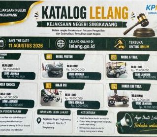 Kejari Singkawang Ikuti Lelang Serentak Bidang Pemulihan Aset Kejati Kalbar 2026